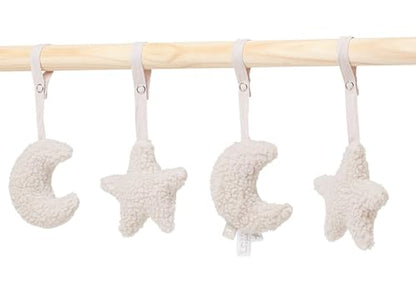 Jollein Moon Nougat zawieszki do pałąka x4