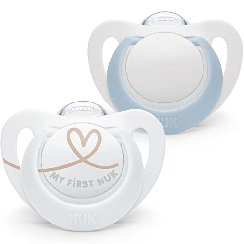 NUK Star blue pacifiers, 2 pcs., 0–2 months