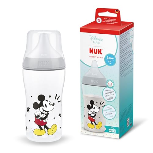 NUK Perfect Match Anti-Kolik-Flasche 260 ml 3m+ Micky Maus