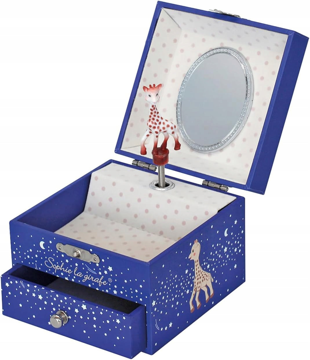 TROUSSELIER wind-up glow-in-the-dark music box SOPHIE LA GIRAFE