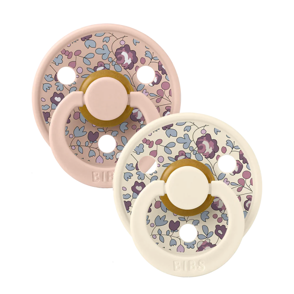 BIBS Eloise Blush Mix kulaté dudlíky x2 6 18m