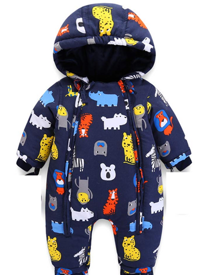JIAMY Winteroverall mit Kapuze 18–24 Monate