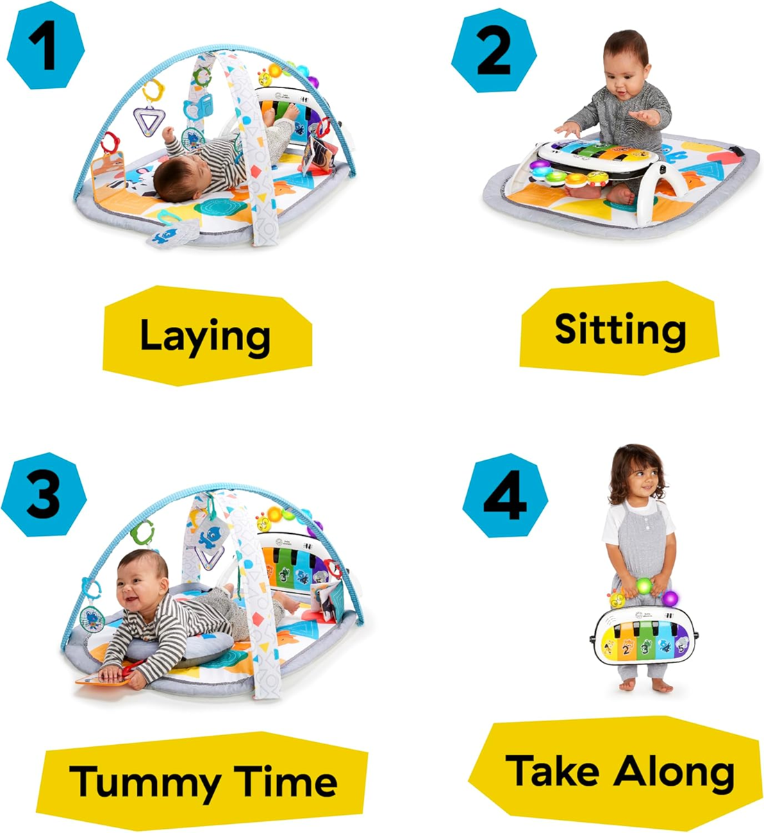 BABY EINSTEIN Kickin' Tunes 4-in-1 educational play mat