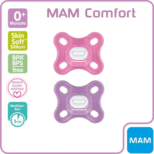 MAM COMFORT pacifier for premature newborns x2 0+ months