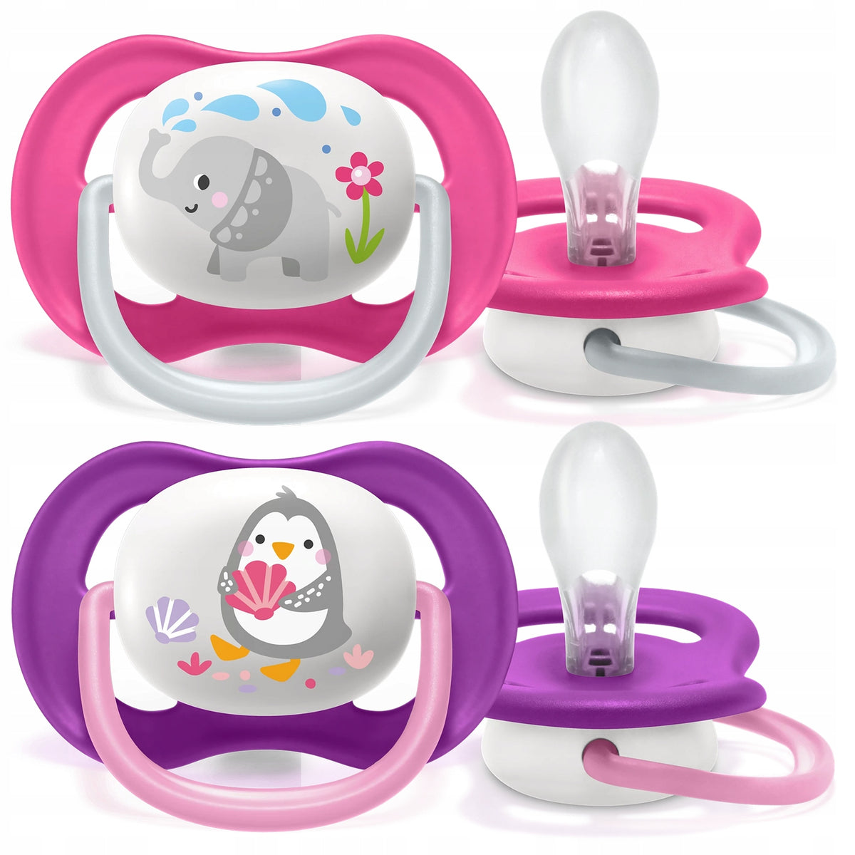 PHILIPS AVENT Ultra Air Animals soothers x2