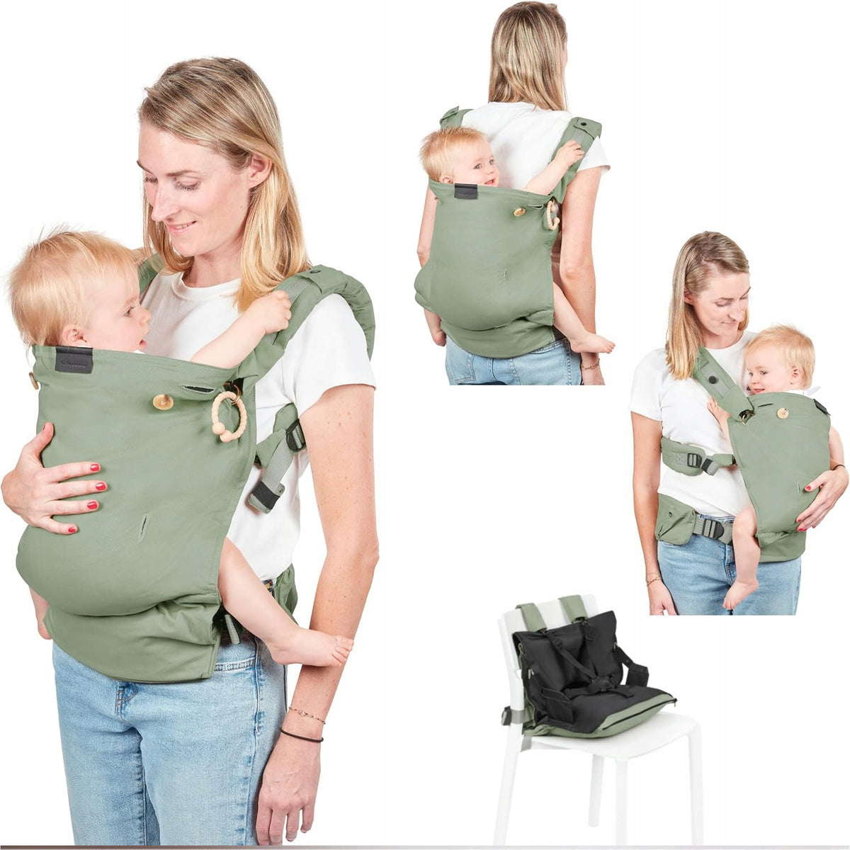 BABYMOOV MOOV&BOOST soft carrier, seat booster 2in1