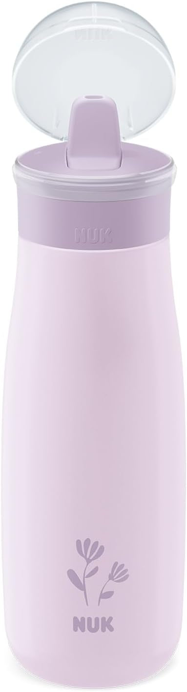 NUK Mini-Me Flip stainless steel straw bottle with spout 500 ml 12 m+