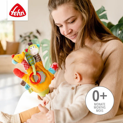 Fehn Safari sensory hand puppet with rattle