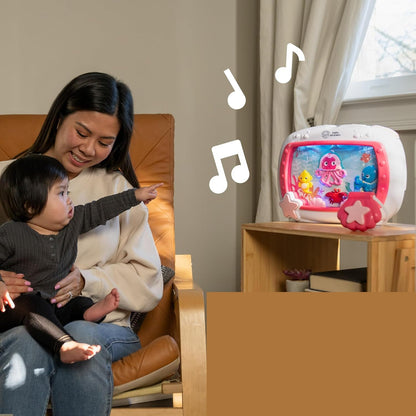 BABY EINSTEIN Ocean Dreams music box with lights + remote control, 22 x 29 cm