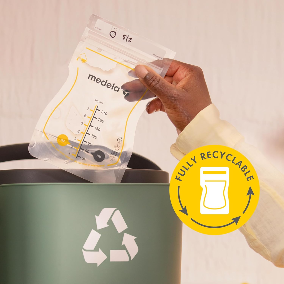 MEDELA Easy Pour Breastmilk storage bags x50