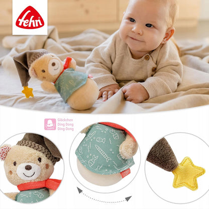 FEHN Bruno Bear Rocking Rattle 14cm