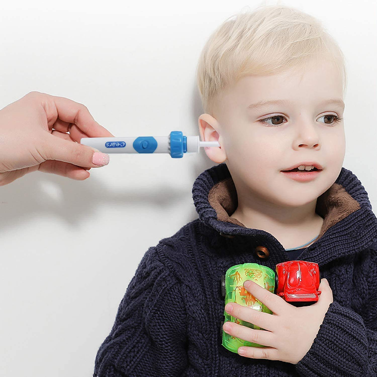 C-EARS electric ear-cleaning device + case and brush