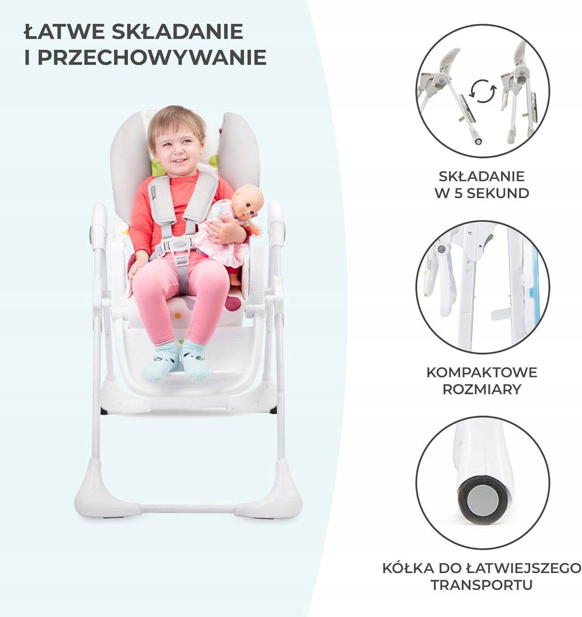 KINDERKRAFT YUMMY jídelní židlička s pultíkem