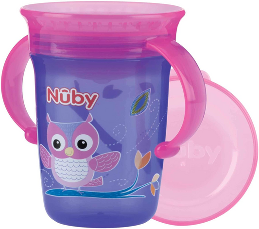 NUBY Wonder Cup tasse anti-fuite bec 360 degrés 240 ml 6 m+