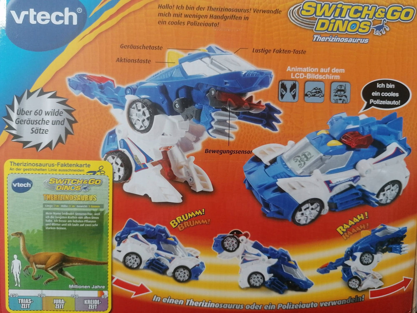 VTECH Switch&Go Dinos TRANSFORMERS German version