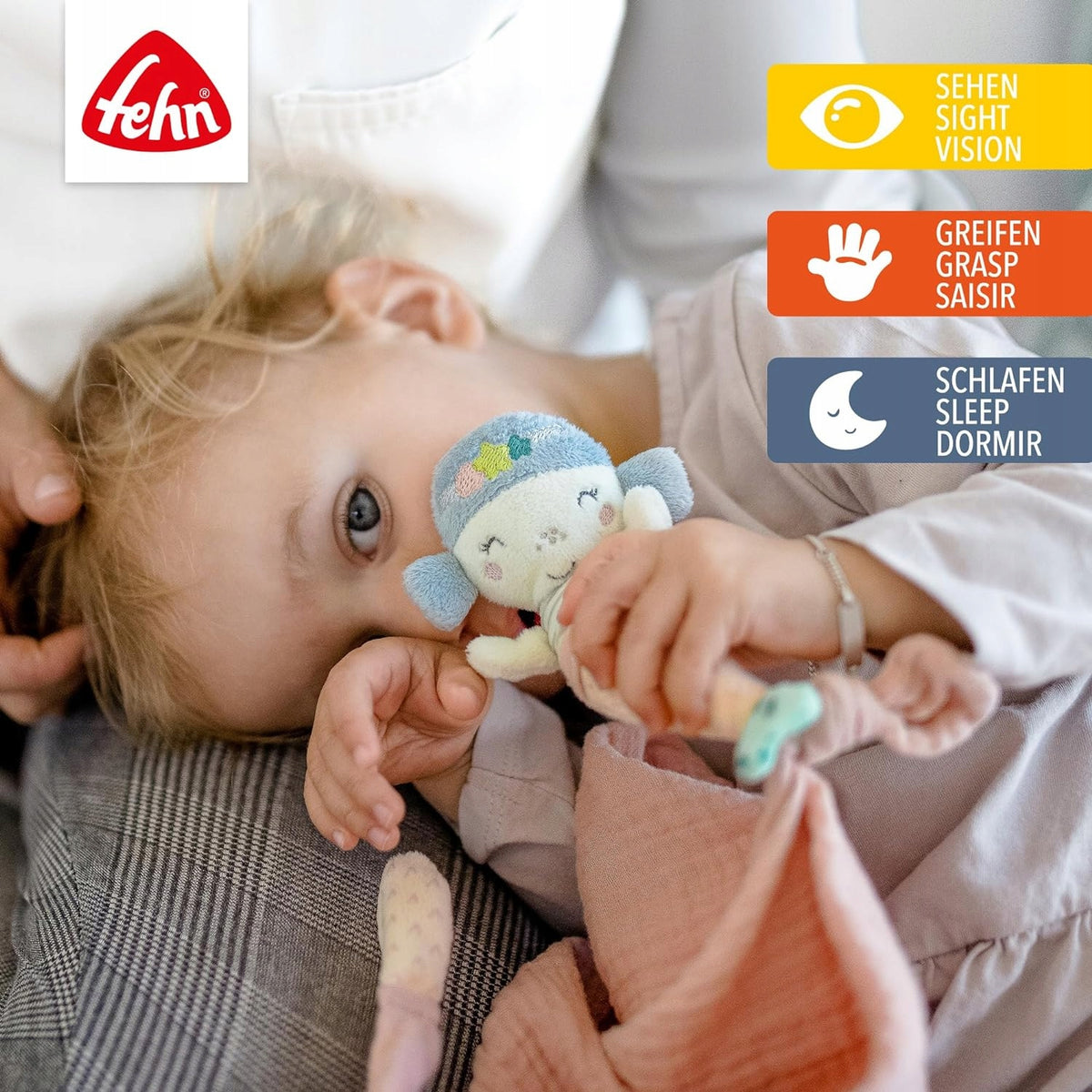 FEHN Morskie Stworzenia kocyk do przytulania SYRENKA – zdjęcie produktu 2