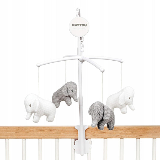 NATTOU mobile musical pour lit bébé ÉLÉPHANT TEMBO