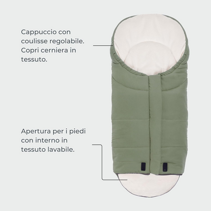 MOOVO NUVITA univerzální fusak do kočárků 0-6 měsíců 80cm