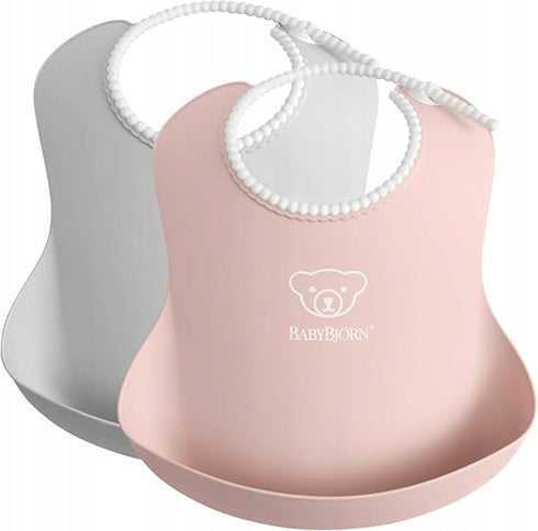 BABYBJORN silikonový bryndák s kapsou x2