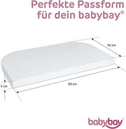 BABYBAY fitted sheet with membrane for Maxi, Midi, Boxspring, Comfort and Comfort Plus models