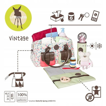 LASSIG Vintage Metro Bag Wickeltasche und Zubehörtasche + Zubehör – Produktfoto 3