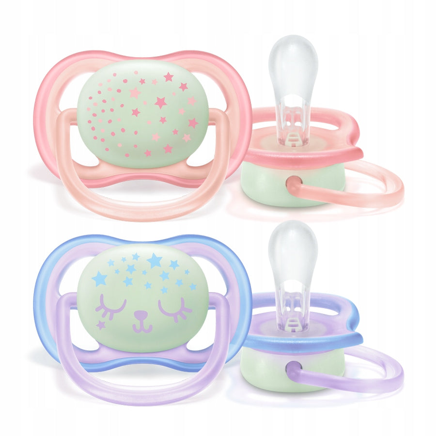 PHILIPS AVENT Ultra Air Night dudlíky x 2 0-6 měsíců