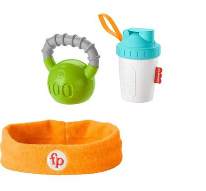 FISHER-PRICE Baby Biceps shaker, weight, band