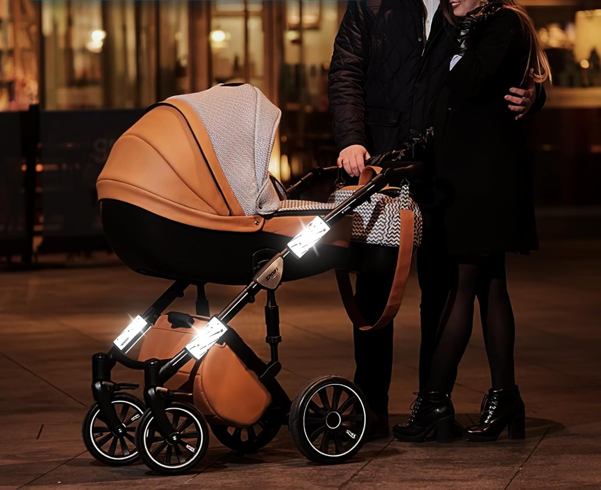 COCHIE stroller reflectors with meteor motif
