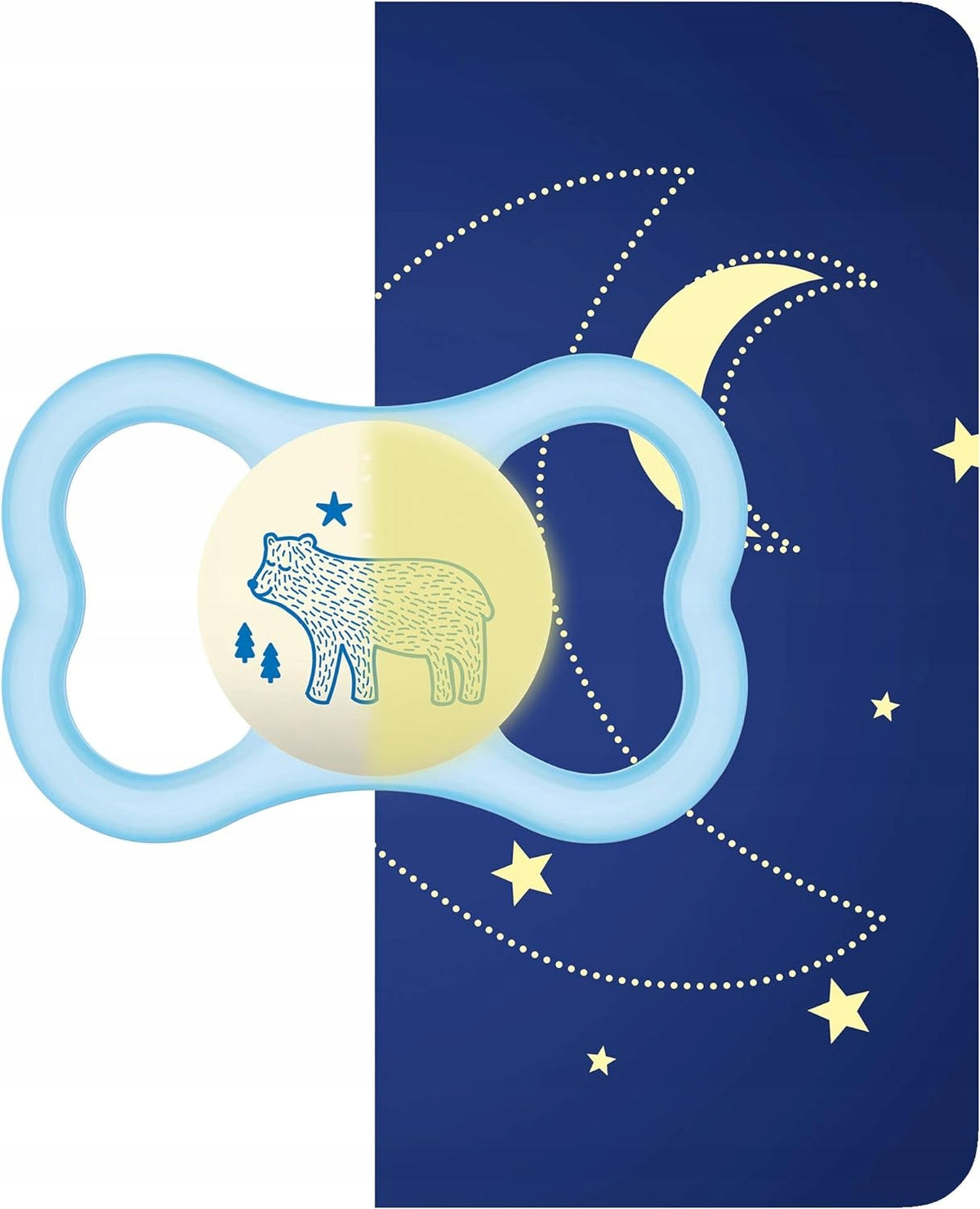 MAM AIR NIGHT uklidňující šidítko x2 6-16m SVÍTÍ VE TMĚ