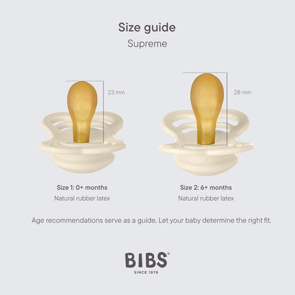 BIBS SUPREME πιπίλες καουτσούκ 0-6 μηνών ΣΥΜΜΕΤΡΙΚΕΣ – φωτογραφία προϊόντος 4