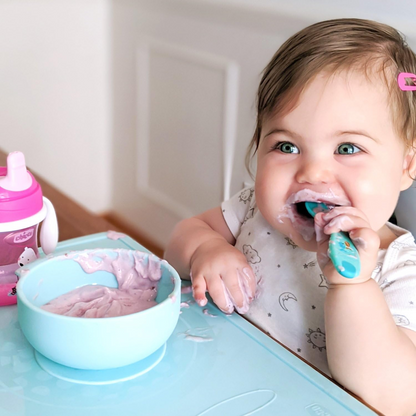 CHICCO Easy Start silikonová sada miska lžička bryndák