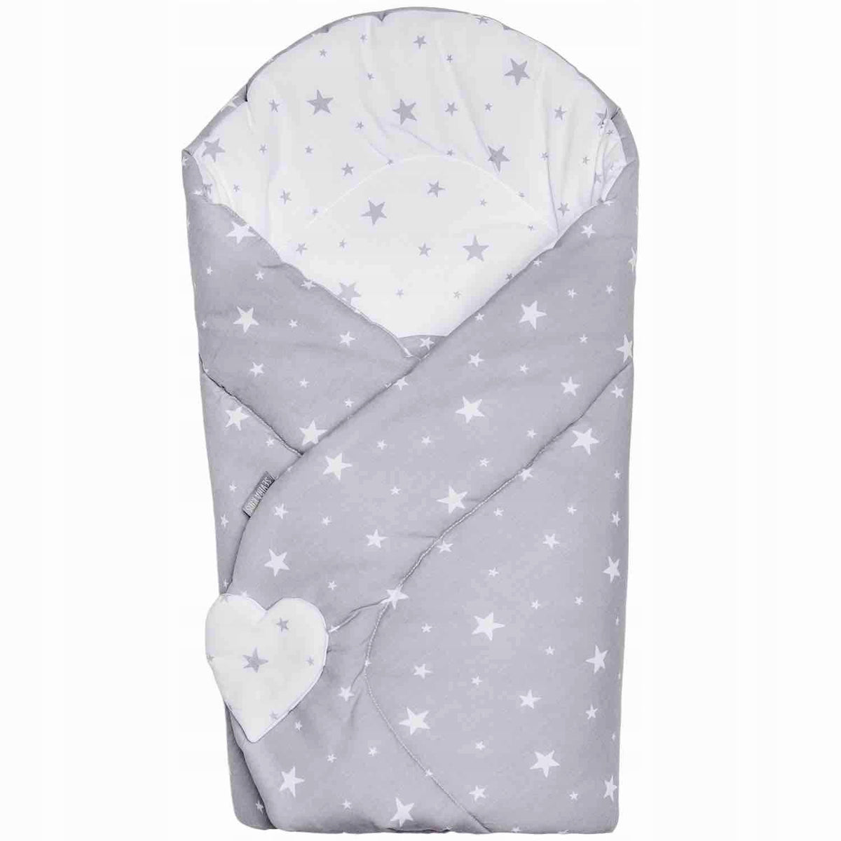 SEVIRA KIDSreversible swaddling blanket80X80 cmcolour grey and whitenew condition, replacement packaging