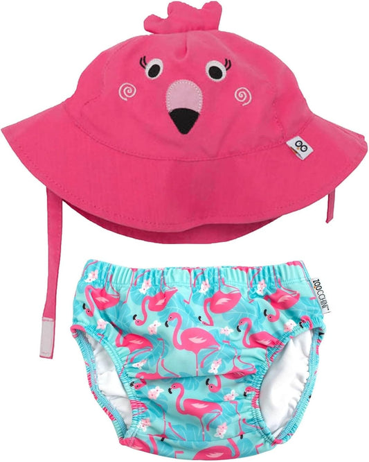 ZOOCCHINI plavací plenka + klobouk 3-6 měsíců