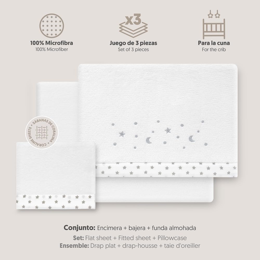 INTERBABY Coralina crib bedding set for 60x120 cm – product image 2