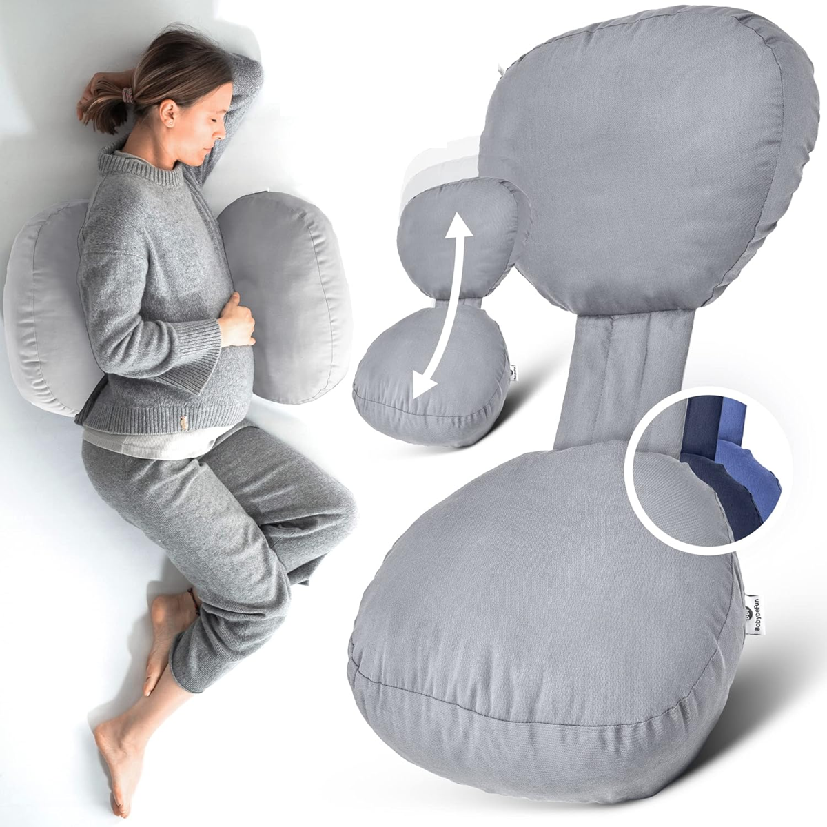 BABYBEFUN těhotenský polštář kompaktní