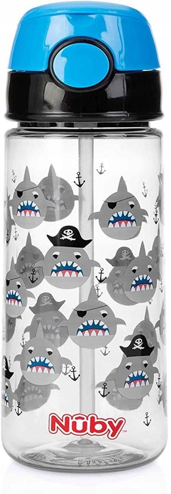 NUBY Straw Cup bottle with shark motif