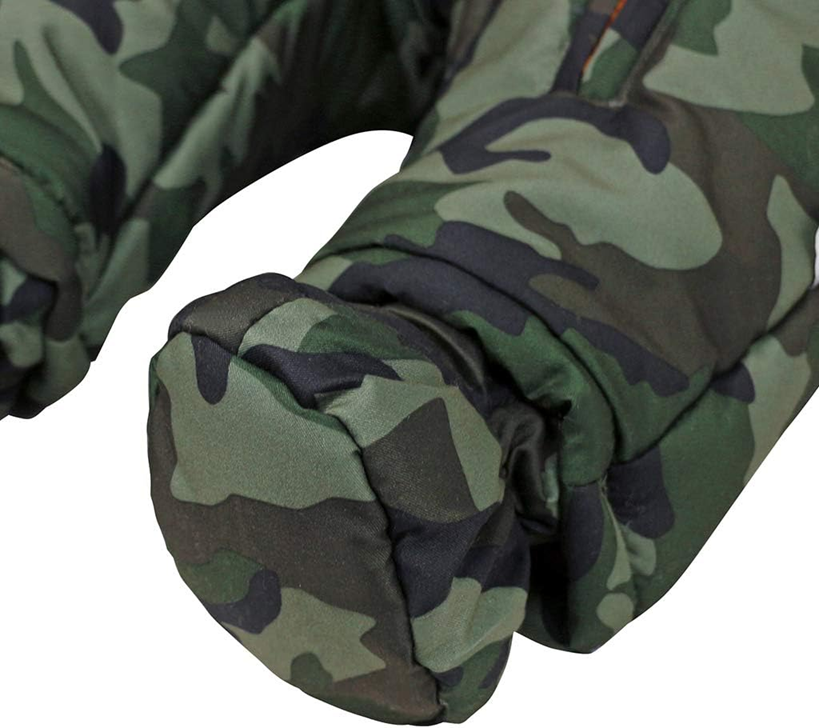 JIAMY zimný overal s kapucňou 9-12 mes. + rukavičky a topánočky