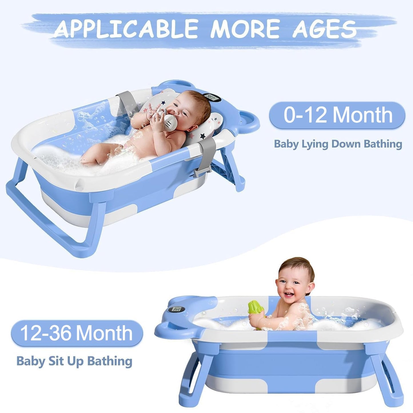 SUPERBE compact foldable bathtub + bear insert