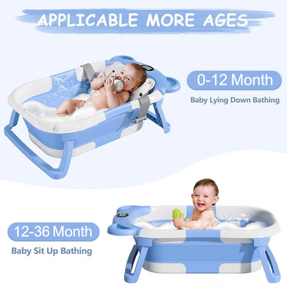 SUPERBE compact foldable bathtub + bear insert
