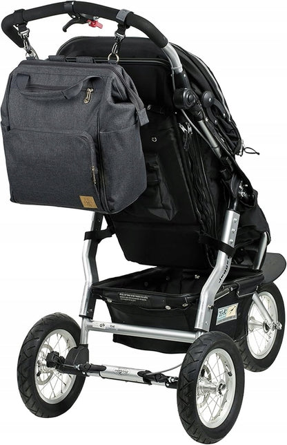 LASSIG Goldie diaper backpack and accessories