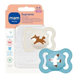 MAM Supreme σιλικόνη πιπίλα x2 0–6 μηνών