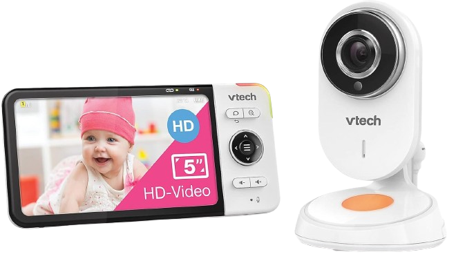 VTECH BM818 HD ηλεκτρονική νταντά με ευρυγώνια κάμερα και οθόνη LCD 5"