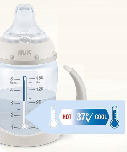 NUK Learner Cup ποτηράκι 150 ml με ένδειξη θερμοκρασίας ΠΟΥ ΛΑΜΠΕΙ ΣΤΟ ΣΚΟΤΑΔΙ – φωτογραφία προϊόντος 3