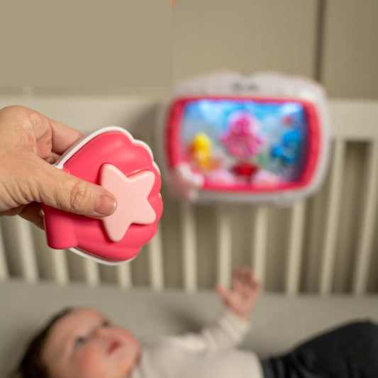 BABY EINSTEIN Mořské sny hrací skříňka se světly + dálkové ovládání 22 x 29 cm