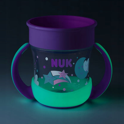 NUK Mini Magic Cup SVÍTÍCÍ NEKAPAJÍCÍ HRNEČEK 160 ml