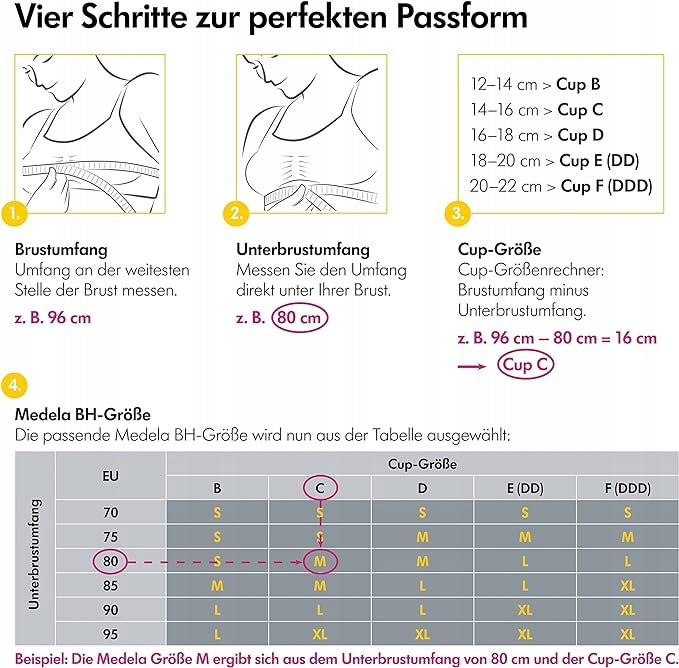 MEDELA HANDS-FREE breast pump bra M