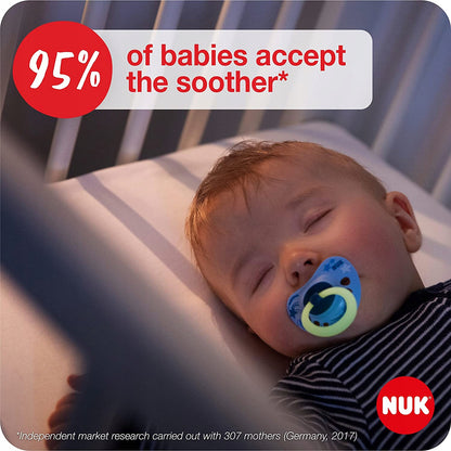 NUK SIGNATURE NIGHT uklidňující dudlík x2 6-18 měsíců