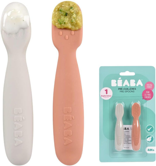 BEABA silicone spoon x2