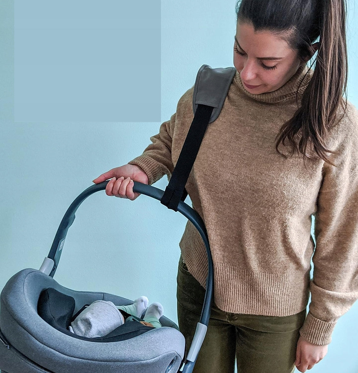 ZAMBOOstrap for carrying the seatcolour black-greybelt 100% polypropyleneupholstery 100% polyurethanefree of