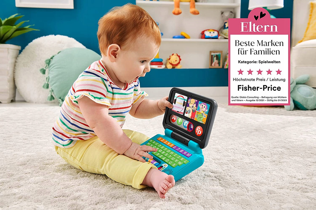 FISHER-PRICE interaktív laptop NÉMET NYELVŰ 6 hó+